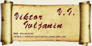 Viktor Ivljanin vizit kartica